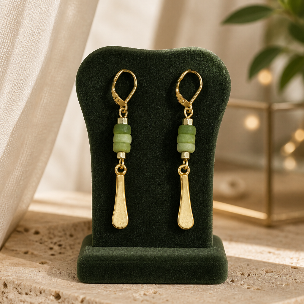 Jade Rondelle Earrings