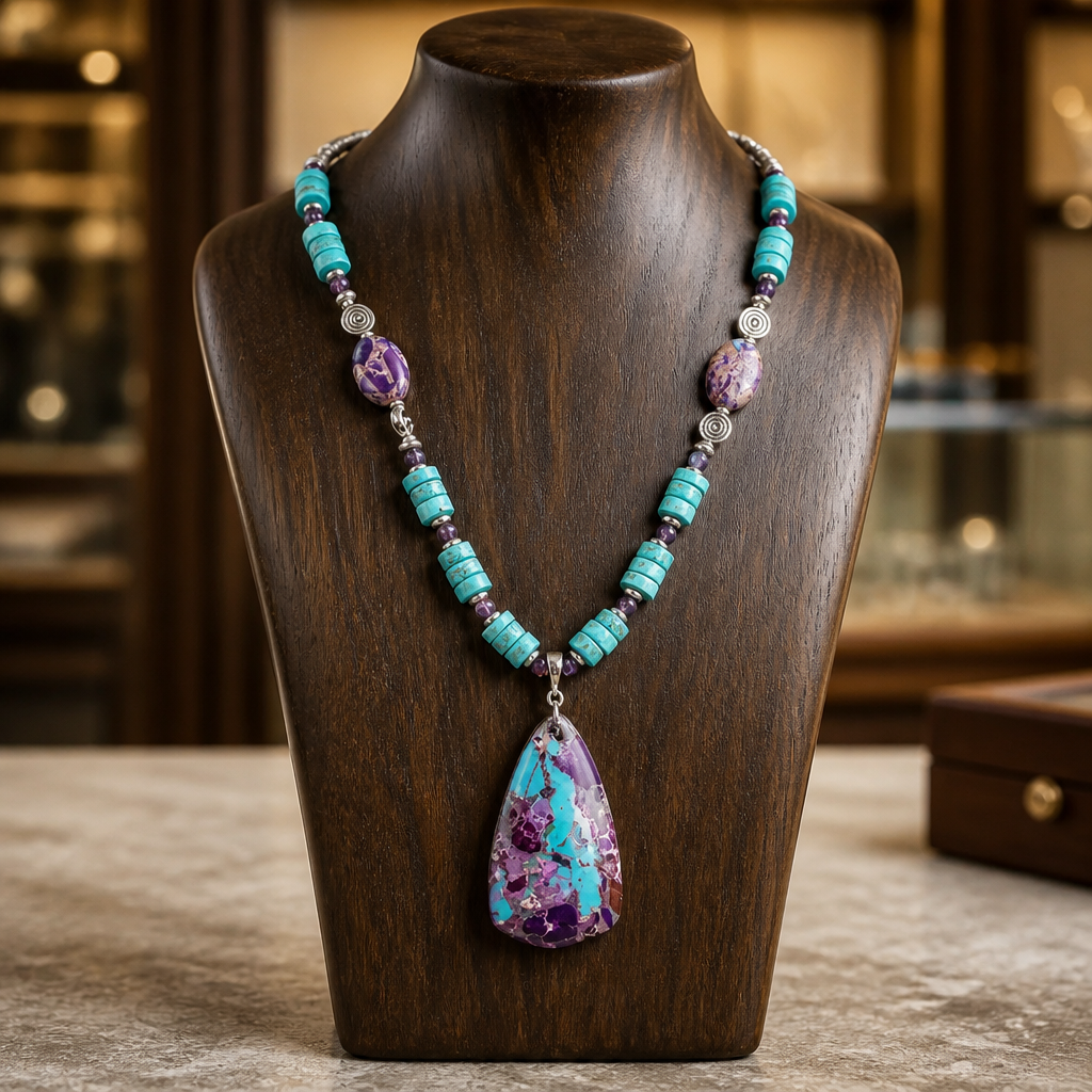 Calsilica Turquoise Necklace