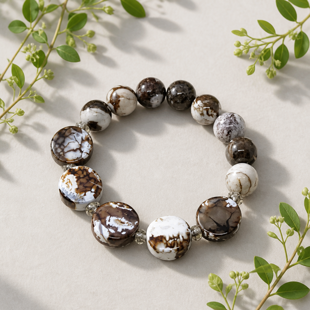 Zebra Jasper Stretch Bracelet