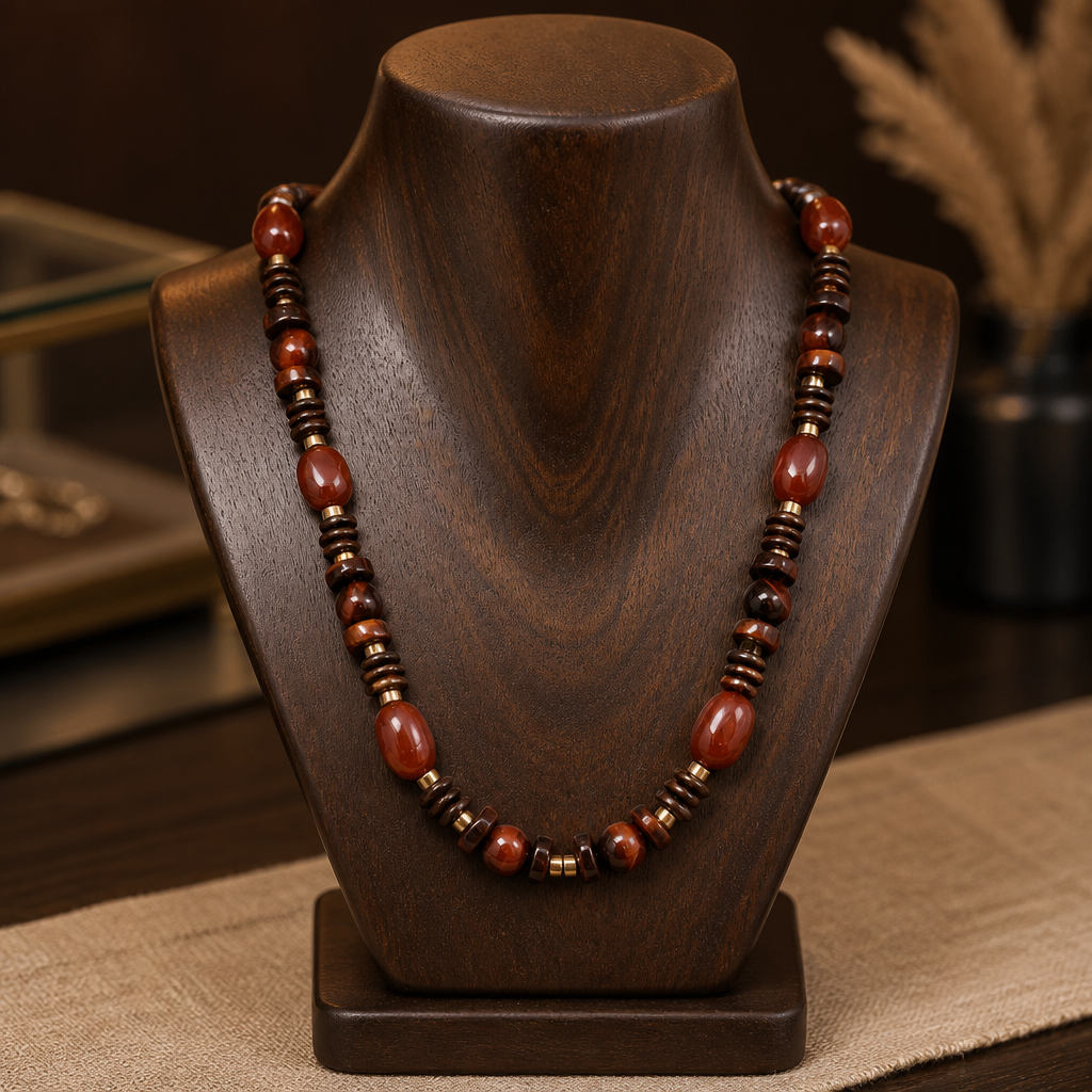 Red Tigers Eye Necklace