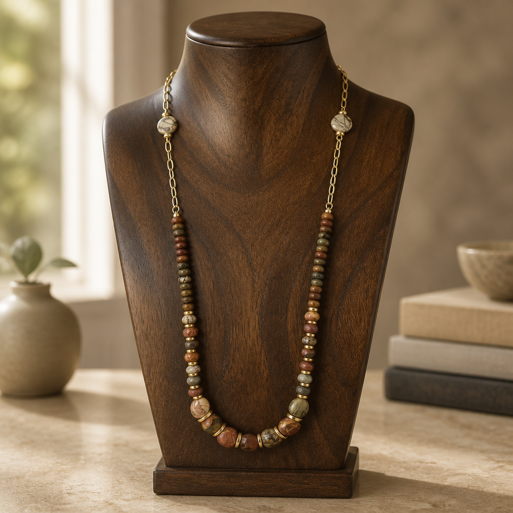 Picasso Jasper Necklace Set