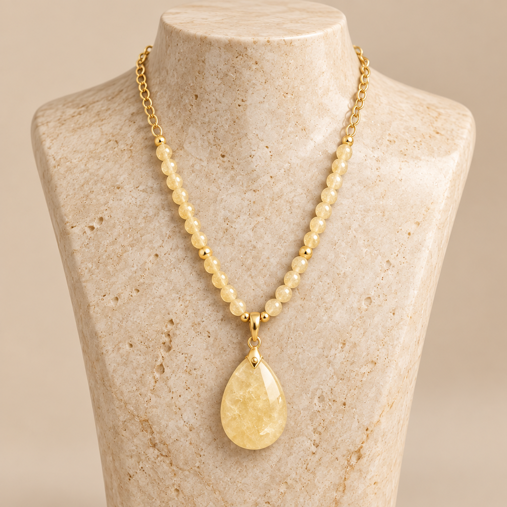 Yellow Jade Harmony Necklace