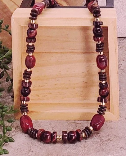 Red Tigers Eye Necklace