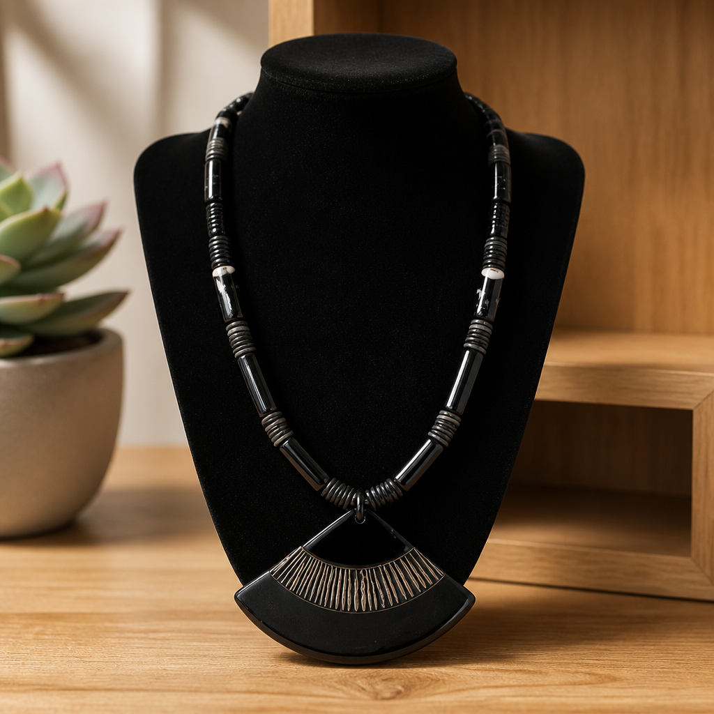 India Horn/Mother of Pearl Necklace
