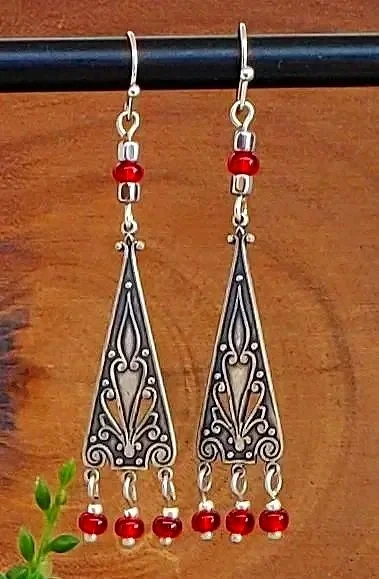 Antique Silver Boho Earrings