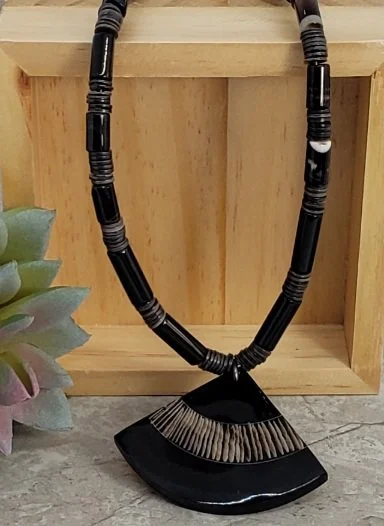 India Horn/Mother of Pearl Necklace