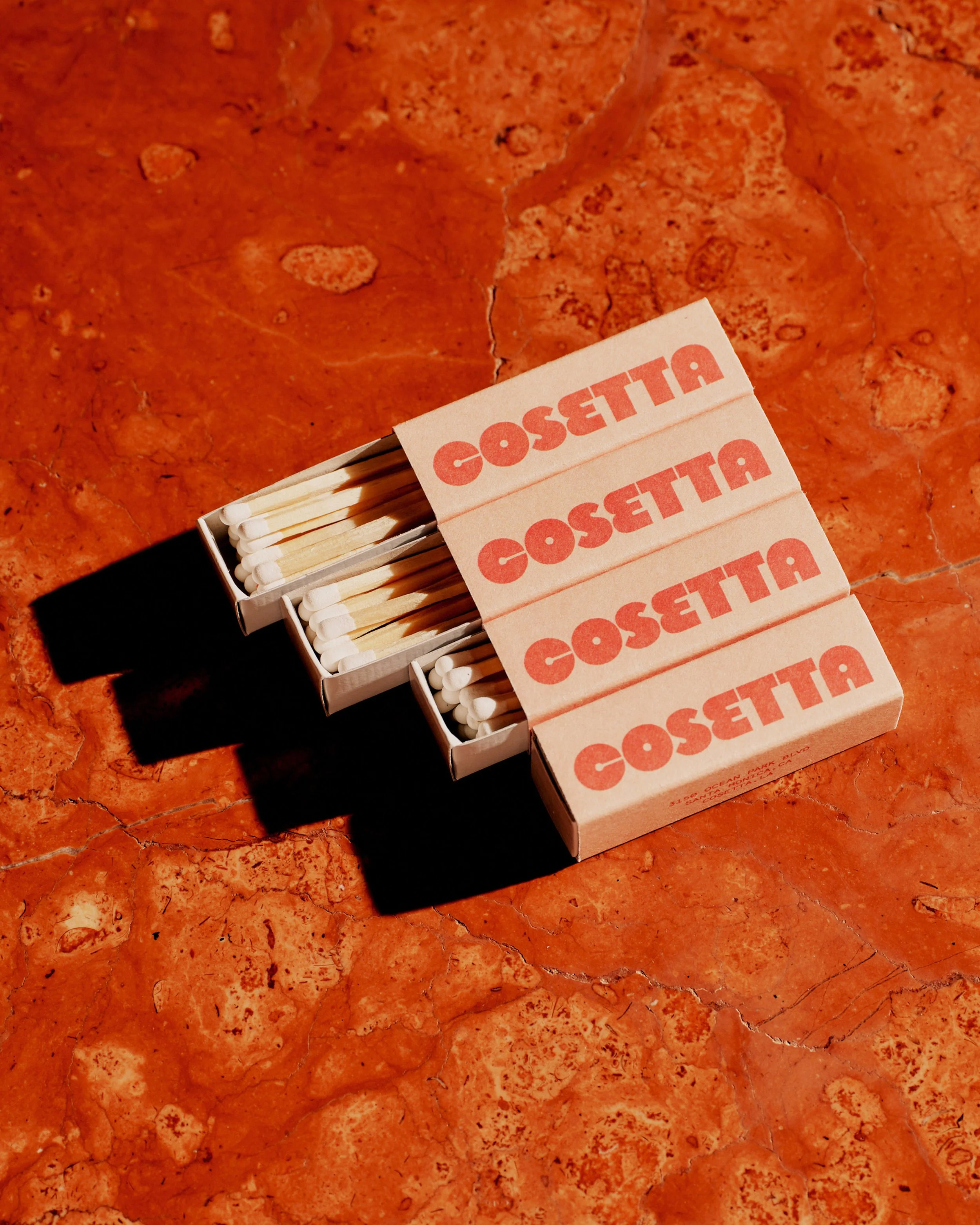 Custom brand illustration for Cosetta Italian pizzeria, Santa Monica — restaurant packaging design
