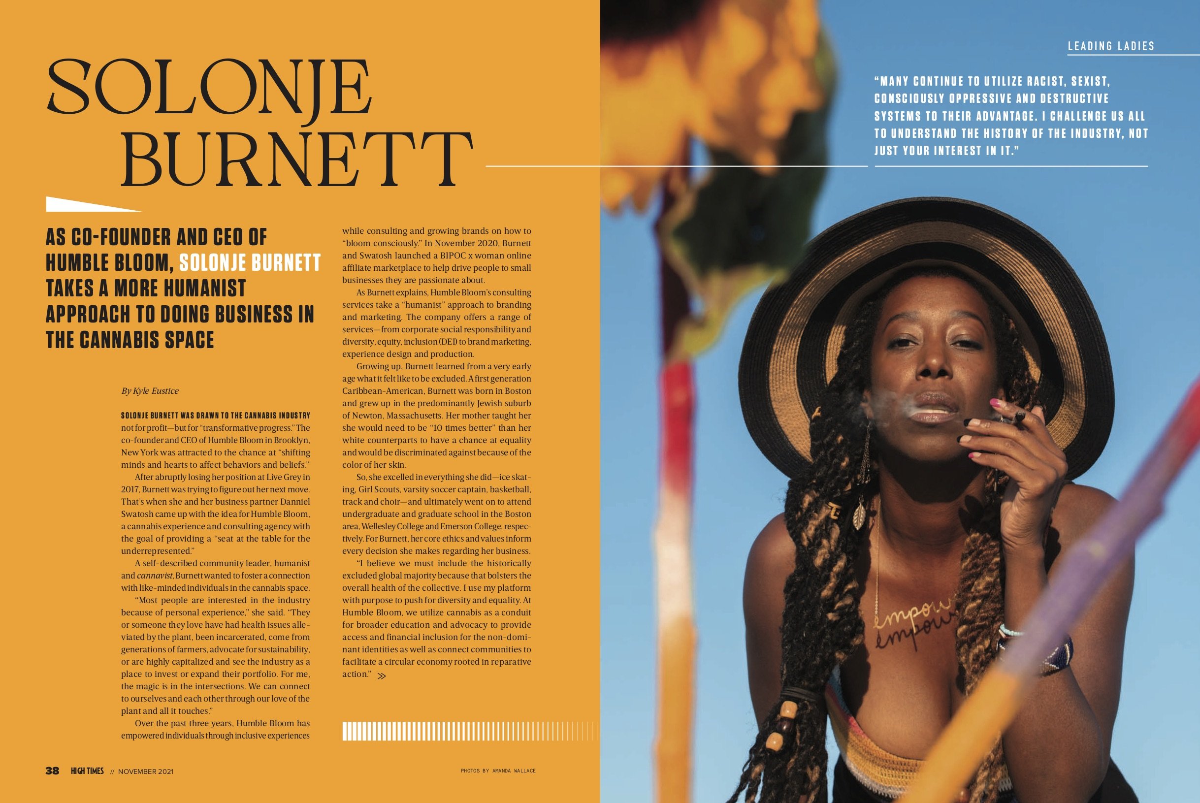 Solonje Burnett High Times