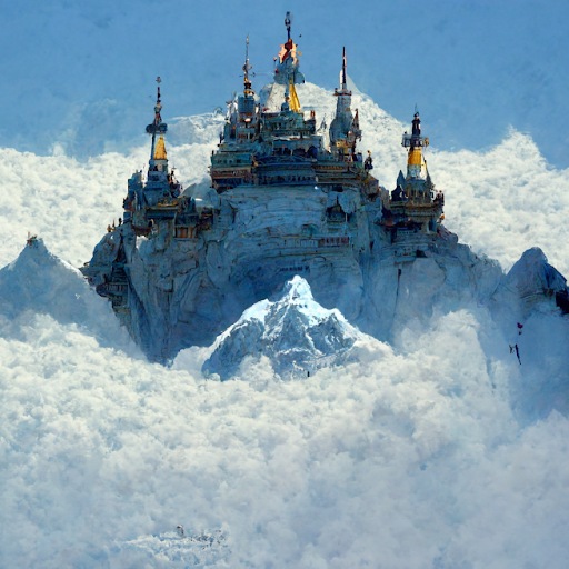 Disney Castle in Mt. Everest