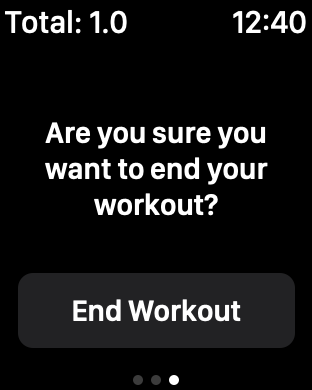 End Workout