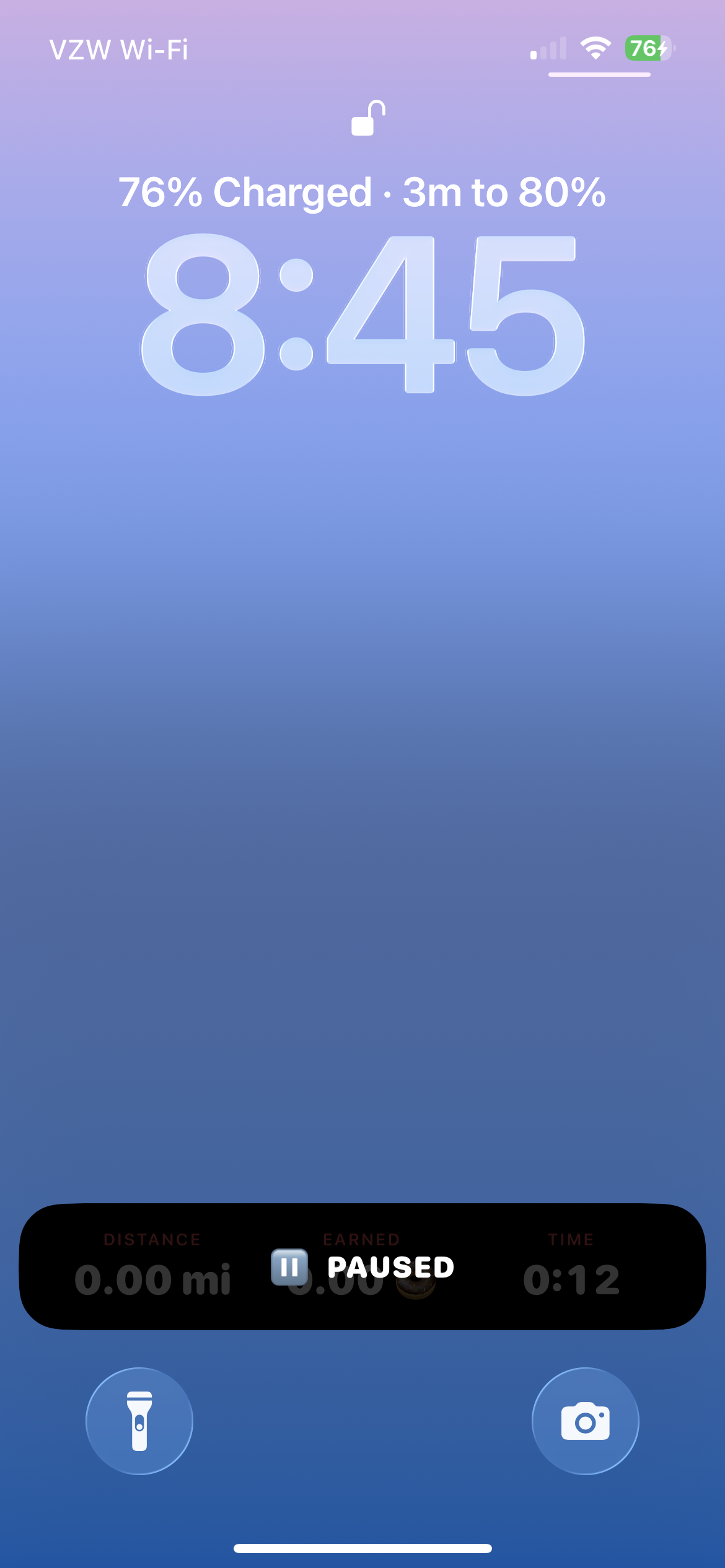 Live Activity View paused