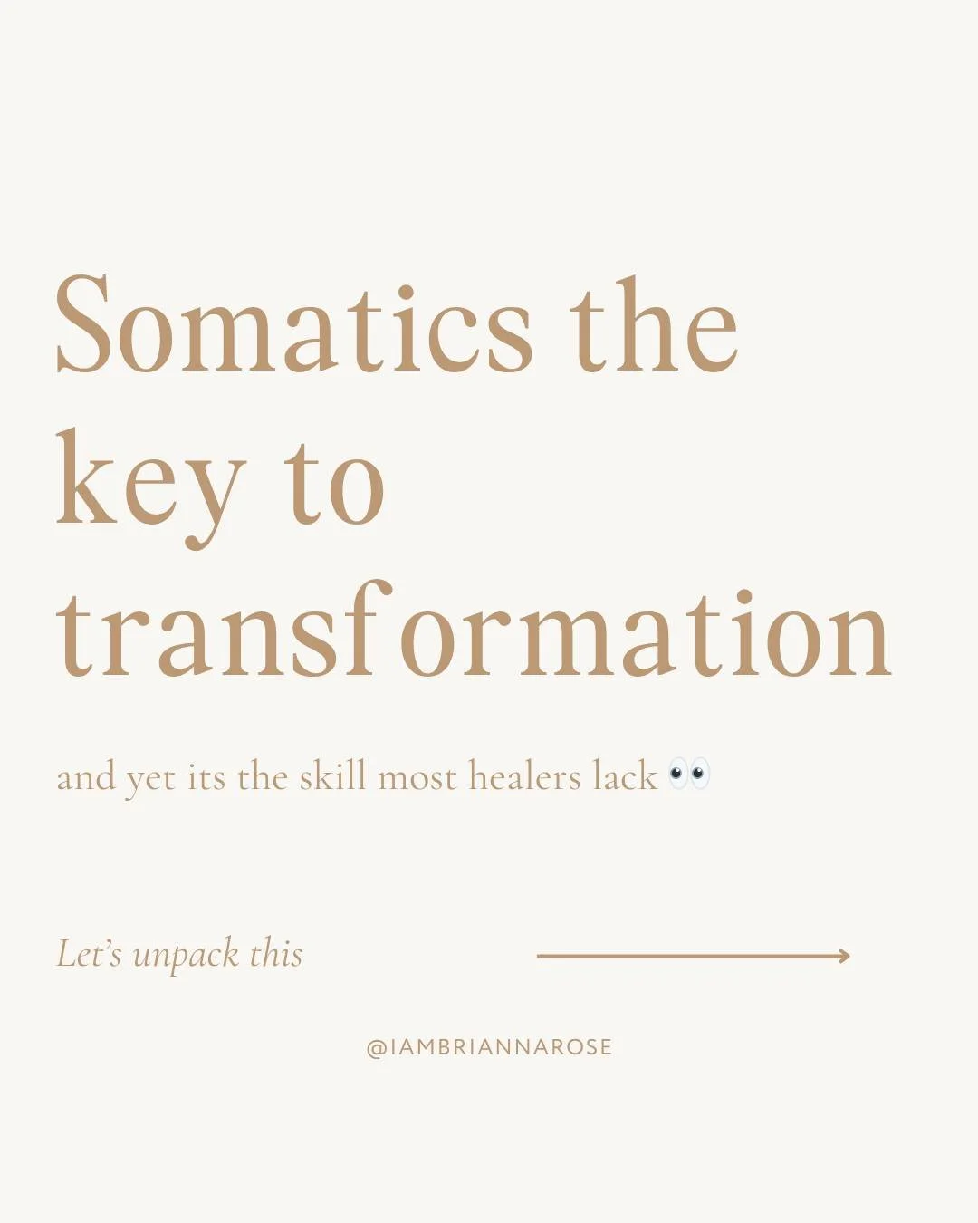 Somatics is the KEY to transformation
And yet its the skill most healers lack...

Because most certifications never taught you how to read the body.

So you learned how to calm a client&hellip;
but not how to change them.

That&rsquo;s why sessions f