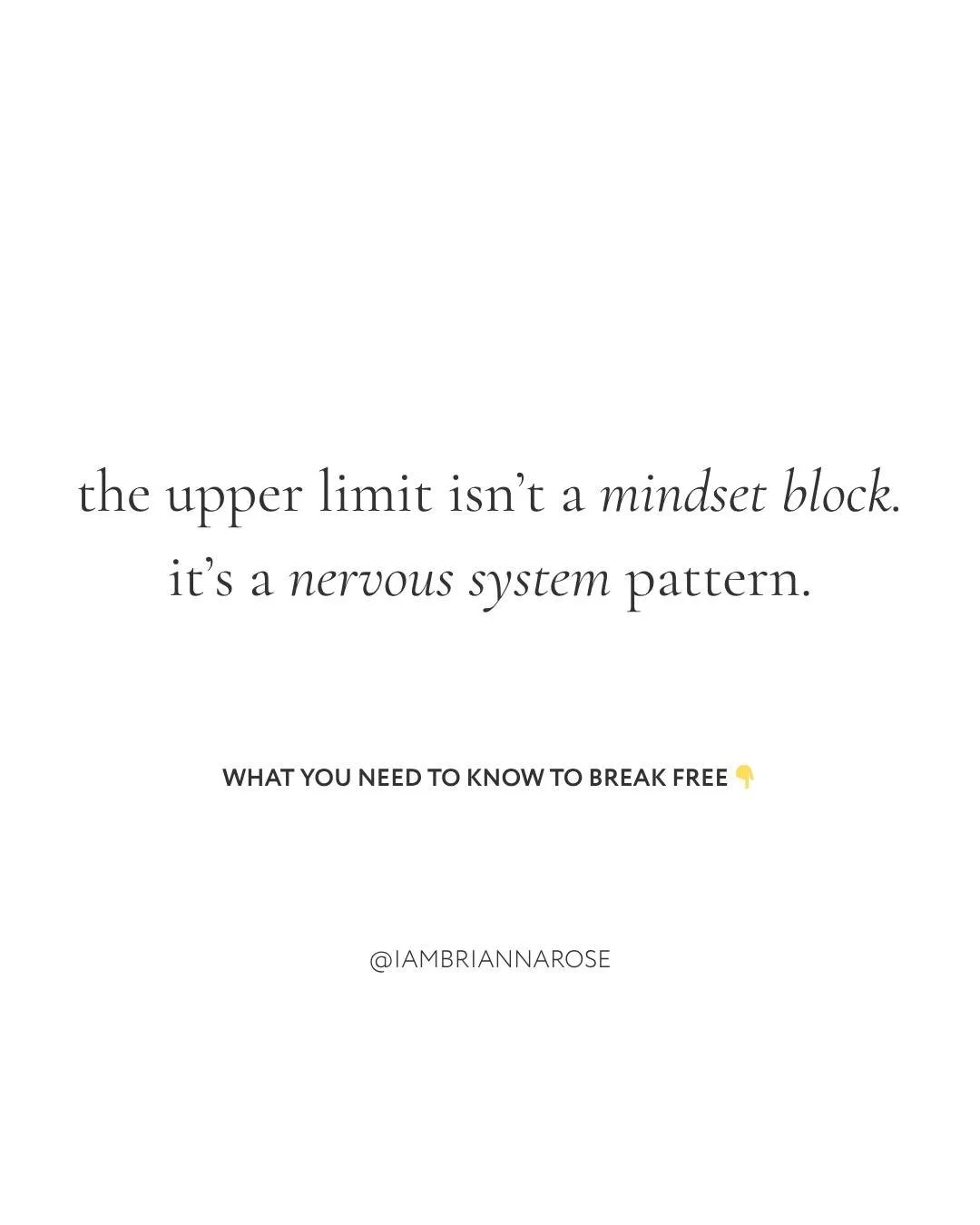You don&rsquo;t need to think your way to the next level.
You need to feel safe enough to hold it.

Because the truth is...
✨ You can believe you're ready.
✨ You can visualize it.
✨ You can want it with everything in you.

But if your nervous system 