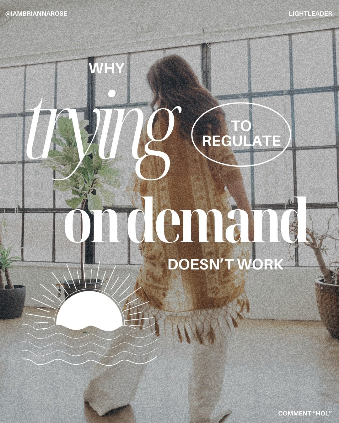 This is one of the biggest misunderstandings I see in light leaders...
⠀⠀⠀⠀⠀⠀⠀⠀⠀
They wait until they&rsquo;re overwhelmed&hellip;
and then try to regulate.
⠀⠀⠀⠀⠀⠀⠀⠀⠀
Right before the thing.
Right when it matters most.
⠀⠀⠀⠀⠀⠀⠀⠀⠀
But the nervous syste