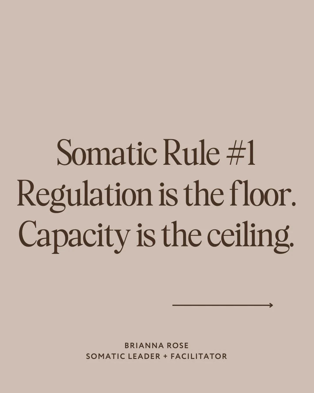 With Nervous System work trending.... lets unpack this:

The goal isn&rsquo;t regulation.
It&rsquo;s training your nervous system to hold more.

The clients.
The money.
The visibility.
The duality.
The next level of your purpose.

Because the deeper 