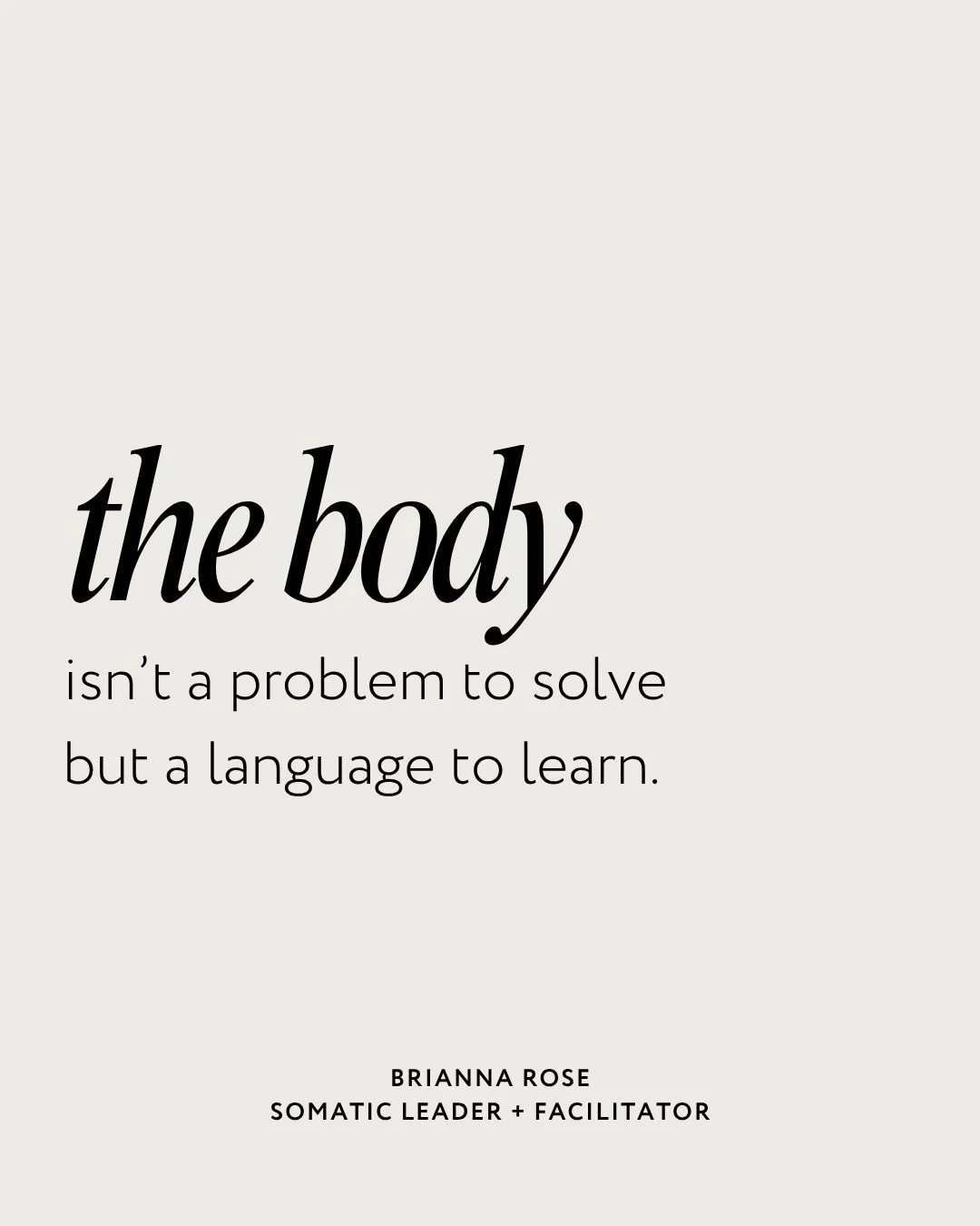 This is where most people get it wrong.

They treat the body like:

a place to release
a place to calm
a place to manage
But the body isn&rsquo;t just where things are stored.

It&rsquo;s where patterns are:
created
maintained
and changed

If you&rsq