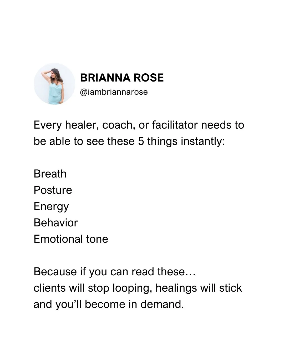 Most practitioners learn to look for one thing.

One signal.
One pattern.
One &ldquo;way&rdquo; of working.

But a somatic leader?
Is trained to see all of it.

Breath.
Posture.
Energy.
Behavior.
Emotional tone.
Not as separate pieces&hellip;
But as 