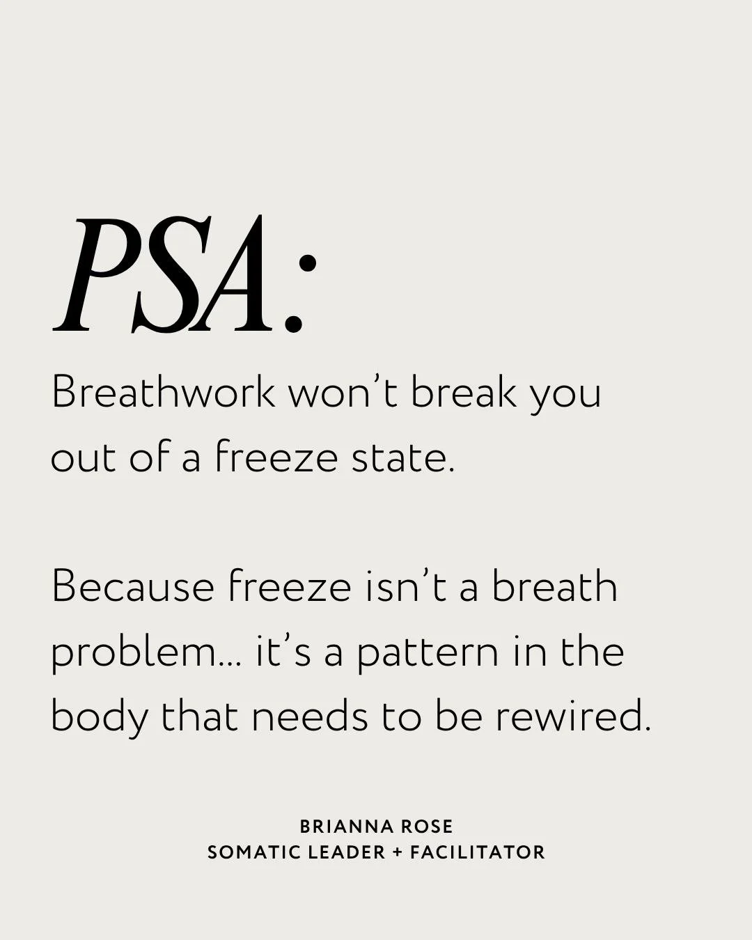 Most people think freeze means:
&ldquo;do more breathwork&rdquo;
or "you need more regulation"

But when you can actually read the body&hellip;
you see something completely different.

You see:
where energy dropped
what&rsquo;s being held
w