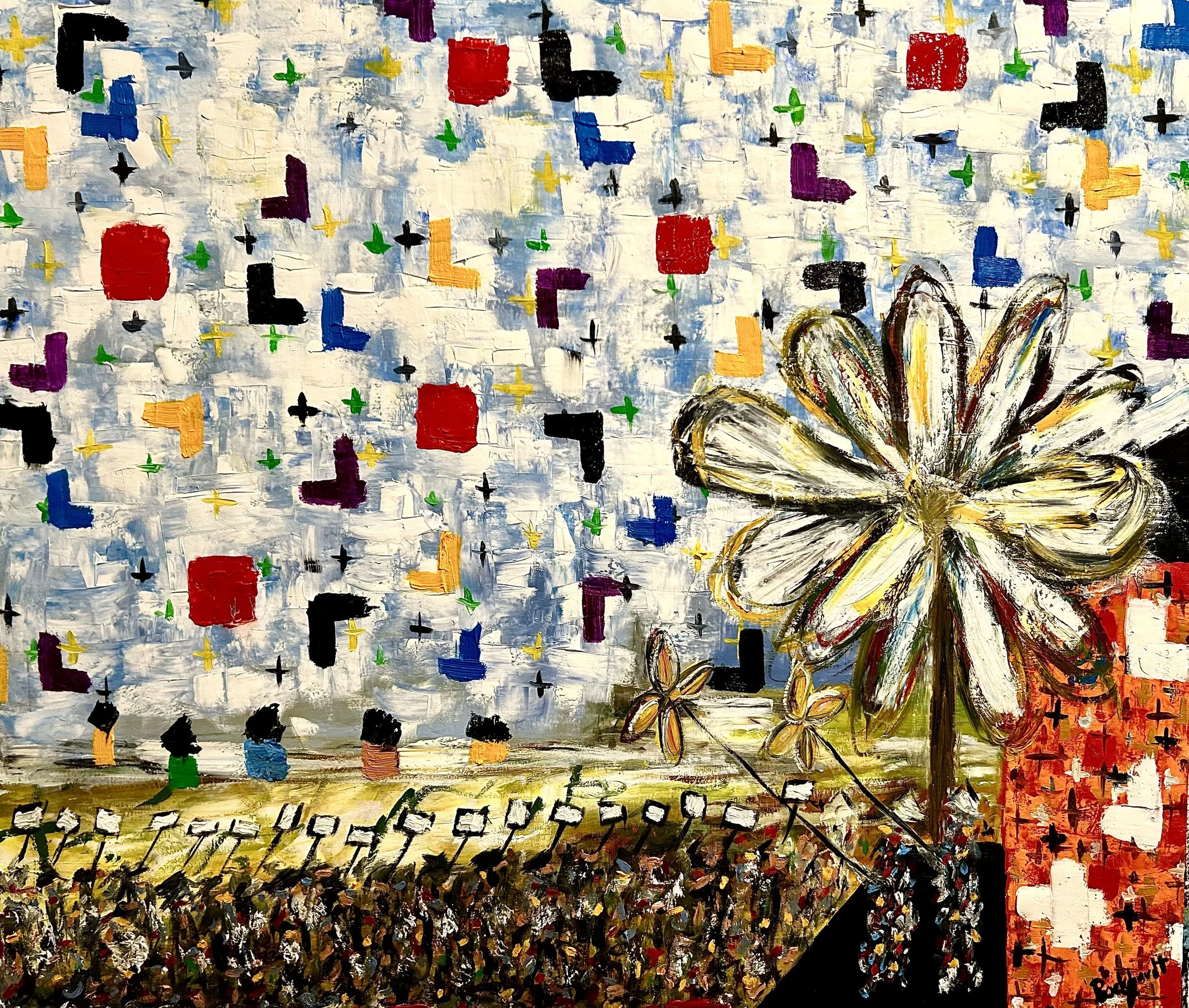 Convocatoria | Oil | Canvas | 24 x 28 inch. (61 x 71) cm | 2026 | Framed  | Certificate | Signed | SM | Los olvidados Collection  Available 