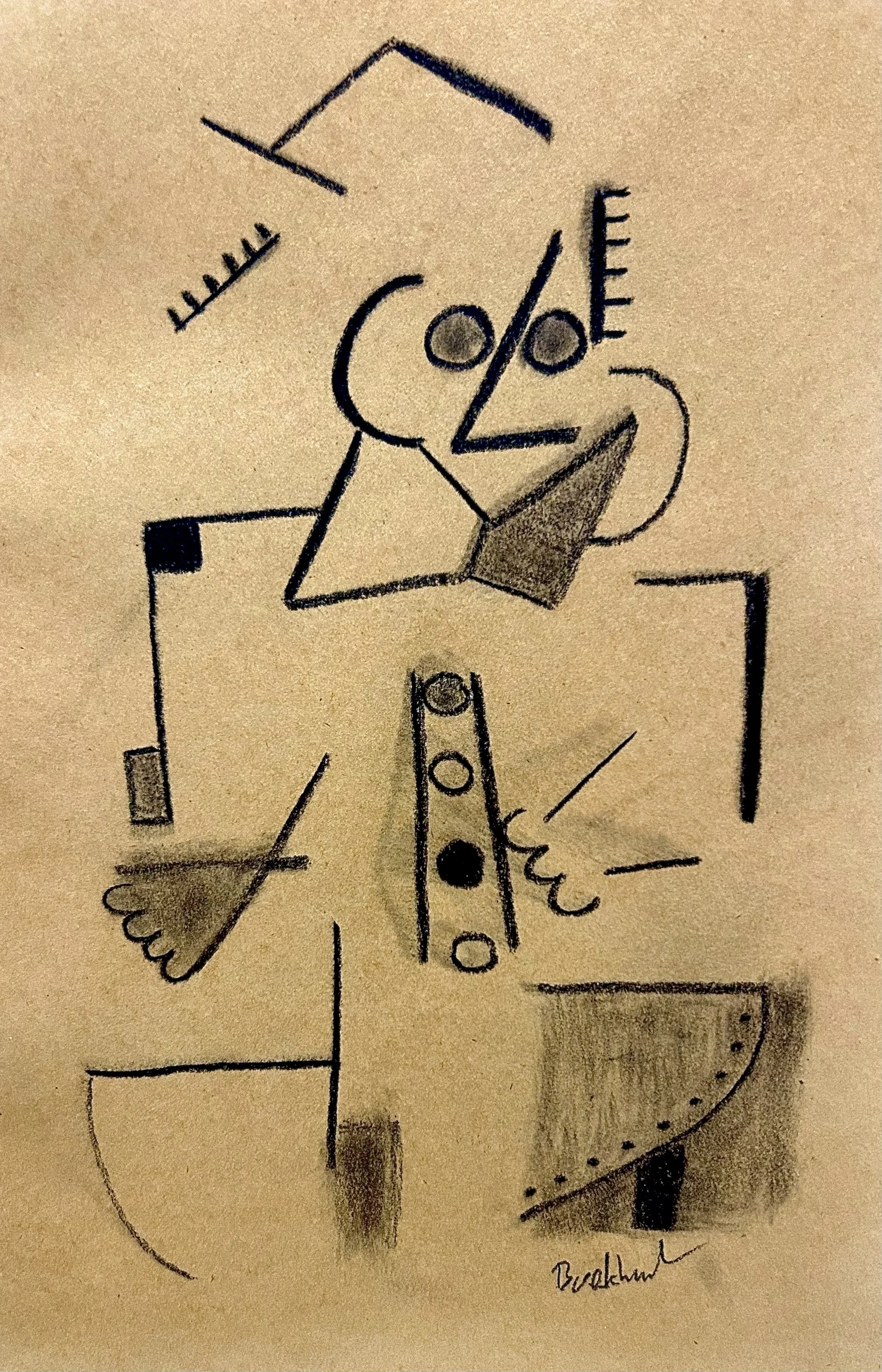 El Capitán | Charcoal | Paper | 7 x 10 inch. (18 x 25) cm | 2025 | No Framed  | Certificate | Signed | SM | Series N/A  Available 