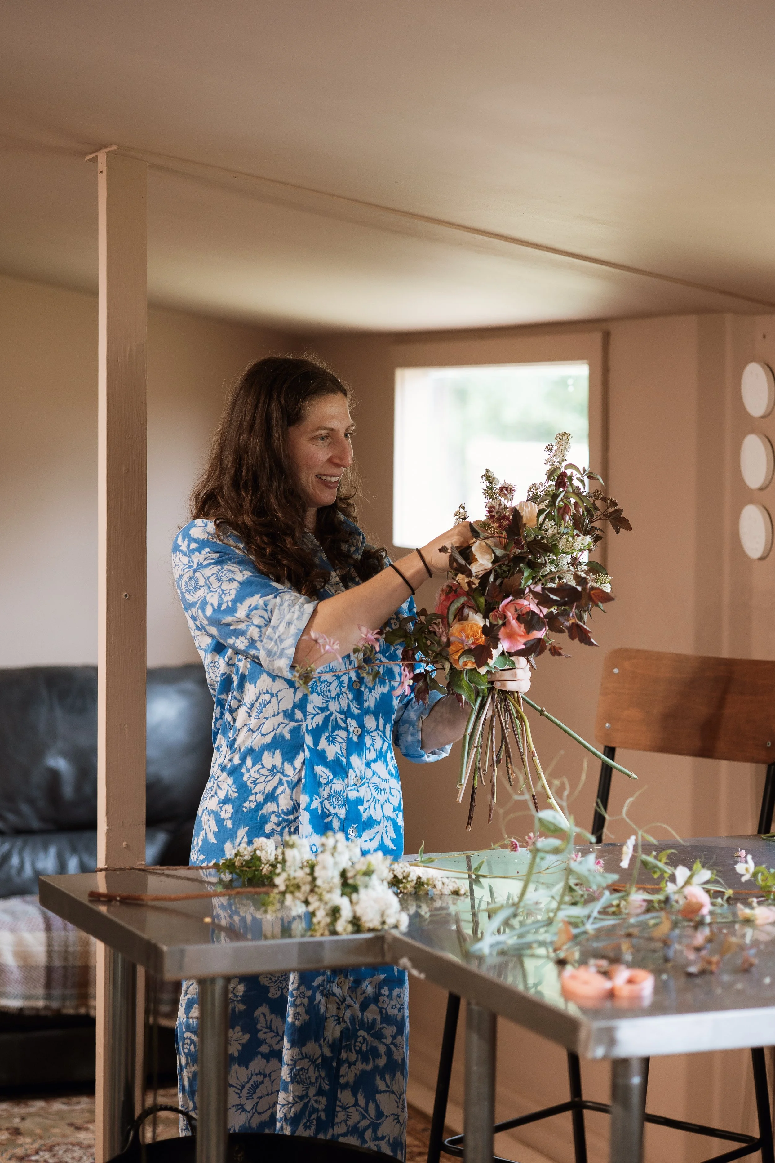 Private flower arranging workshop in Northumberland and the Scottish Borders