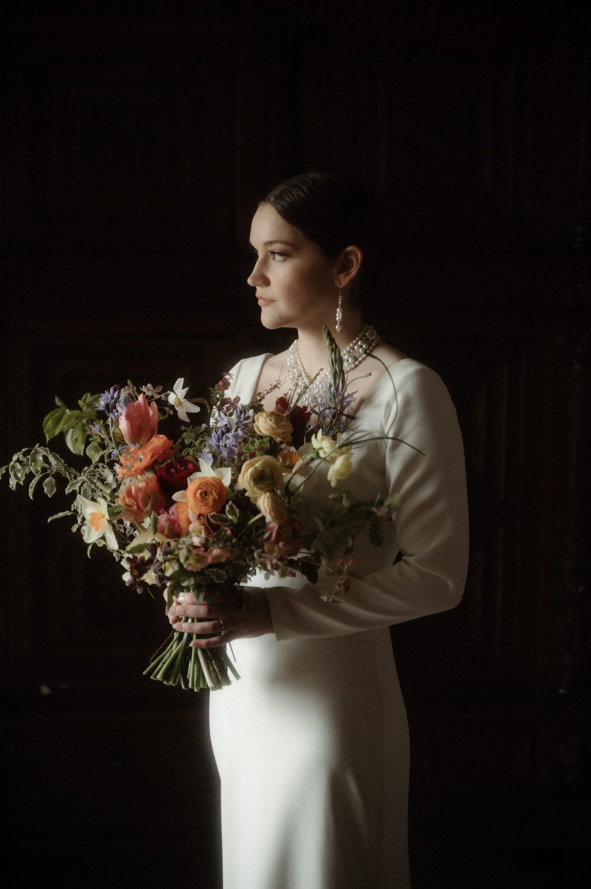 Duns Castle wedding flowers.
