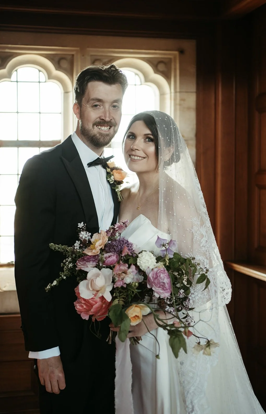 Bamburgh Castle wedding flowers 