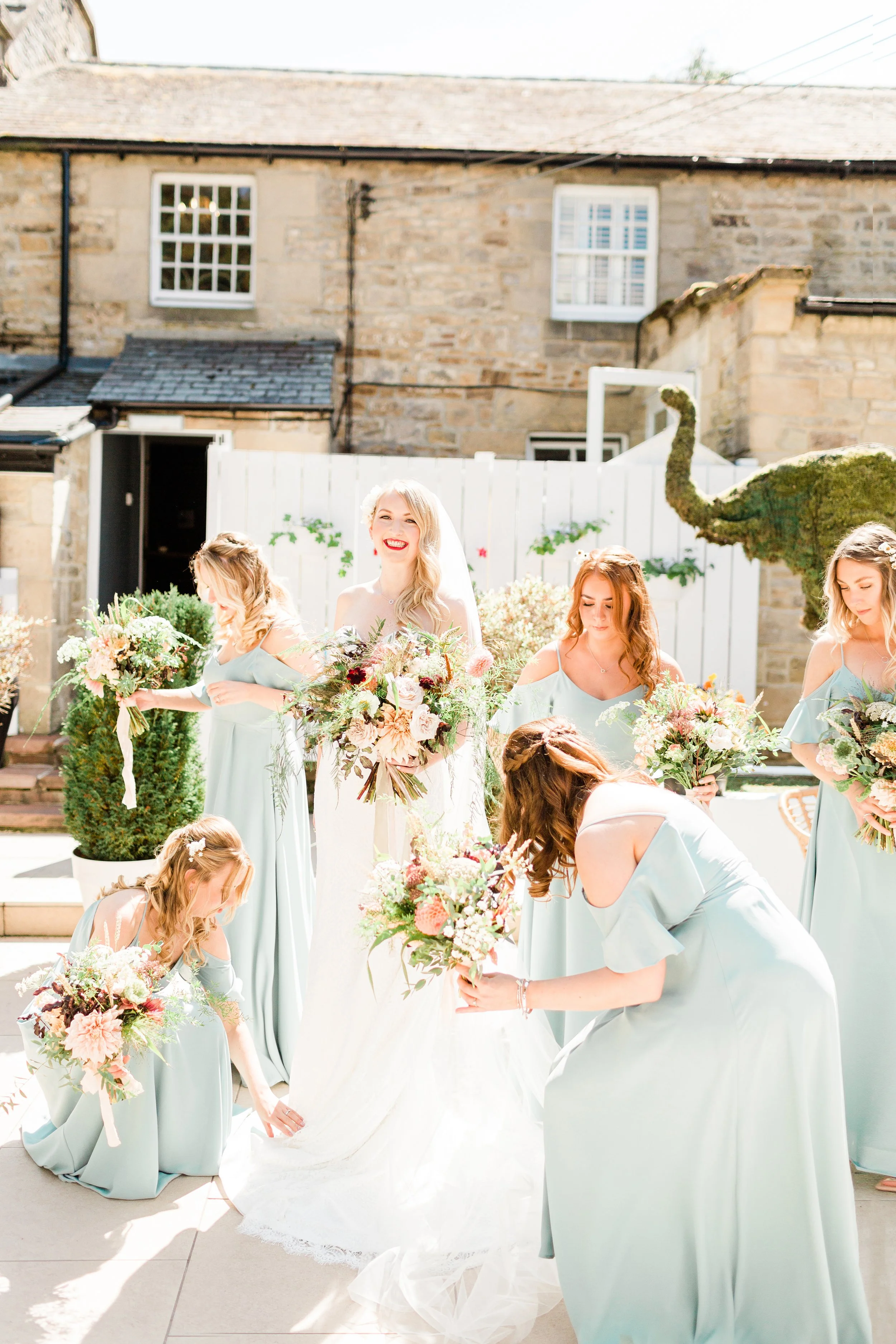 Wedding flowers at Woodhill Hall