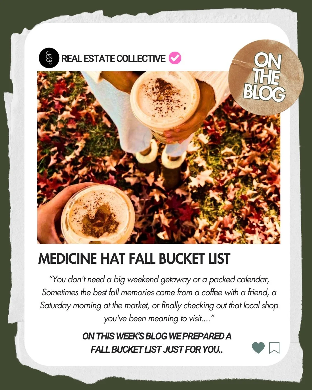A little coffee, a little exploring, a few local stops&hellip; time for cozy coffee dates, weekend wandering, local markets, and making the most of the season. We made a little fall bucket list. What would you add? 

Comment "fall" and we s
