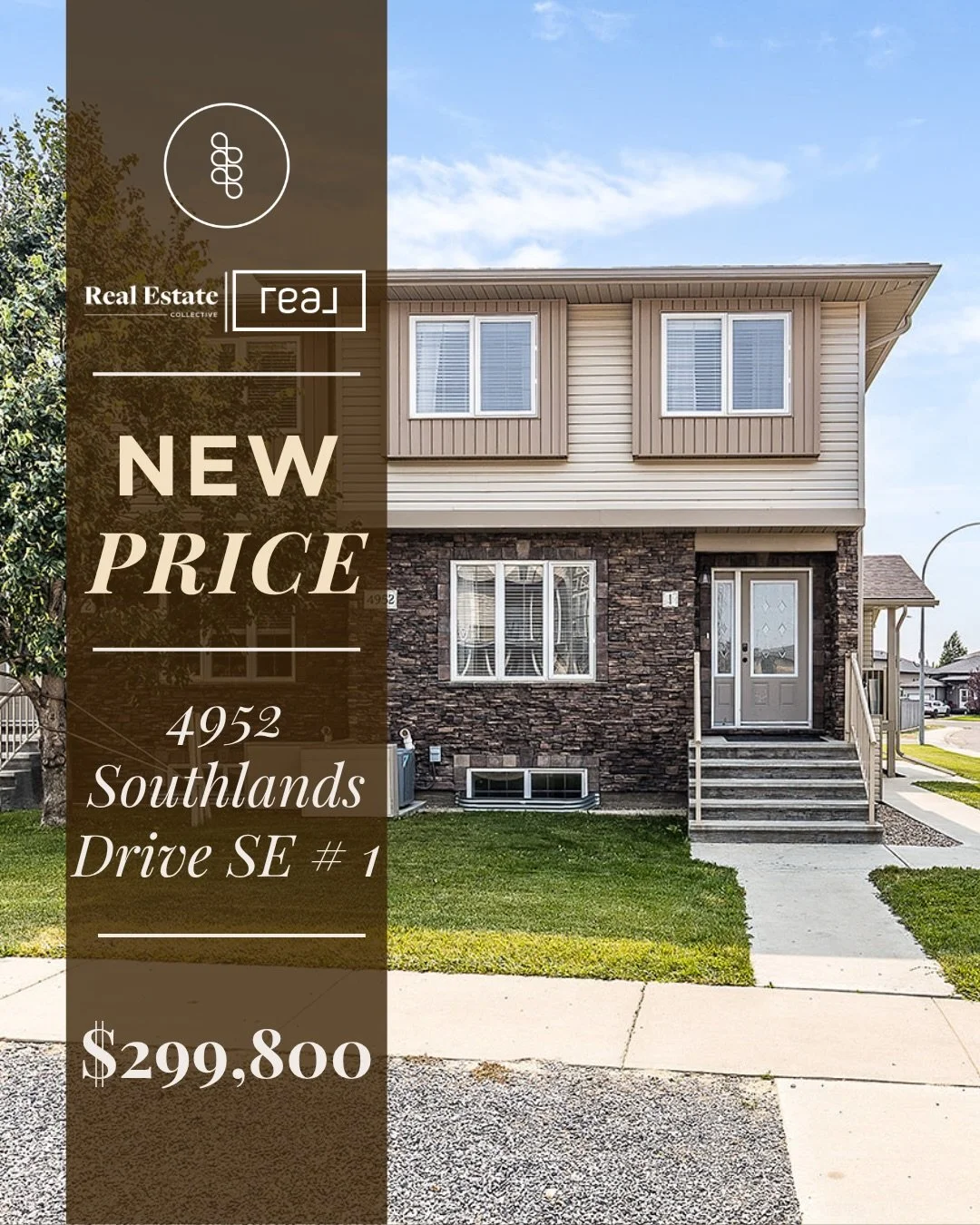 🚨 PRICE DROP ALERT! 🚨

📍 4952 Southlands Drive SE # 1

NEW PRICE: $299,800

Easy, low-maintenance living in this townhouse-style condo featuring 3 bedrooms upstairs, 4 bathrooms, a spacious kitchen with large island and eating bar, a primary suite