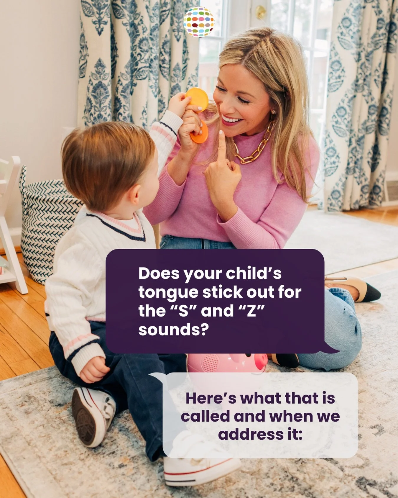 A frontal lisp occurs when a child&rsquo;s tongue is positioned too far forward and between the teeth for &ldquo;S&rdquo; and &ldquo;Z&rdquo; sounds. These sounds come out more as a &ldquo;TH&rdquo; subsequently (e.g. &ldquo;thun&rdquo; for &ldquo;su