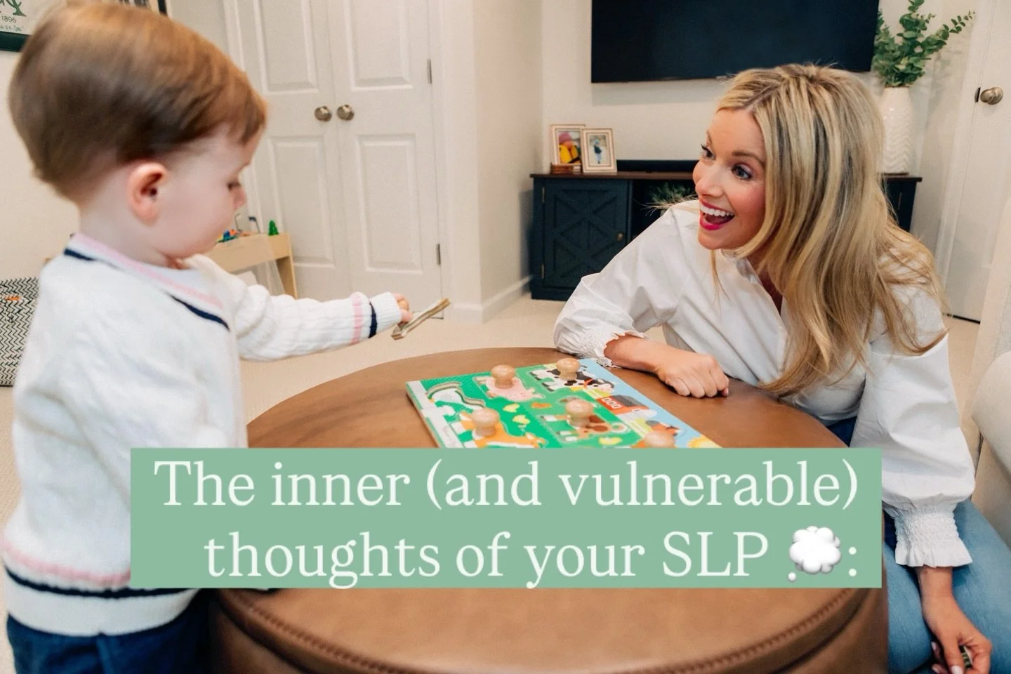 While you may see me playing, smiling, and laughing with your child &mdash; and I am genuinely present and joyful in those moments &mdash; there is also pressure that comes with the privilege of doing this work I love.

Pressure to see meaningful gai