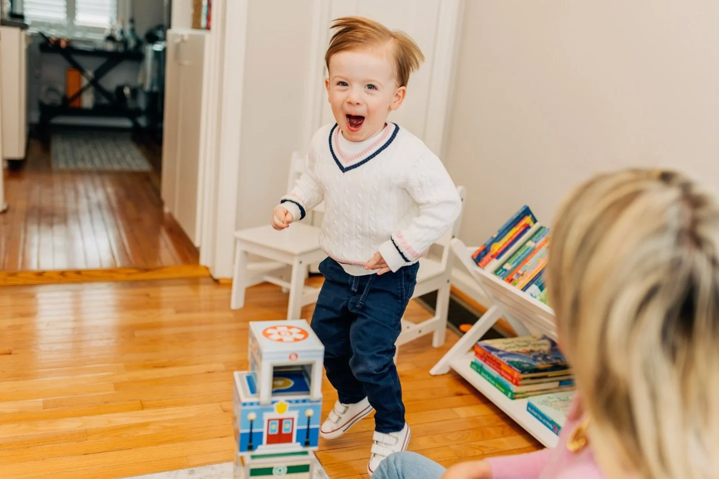 From toddlers to teens, engagement is everything! 

For my toddlers, that usually means getting on the floor, following their lead, and turning play into opportunities for language.

For my school-aged kids, it&rsquo;s games, movement, and activities