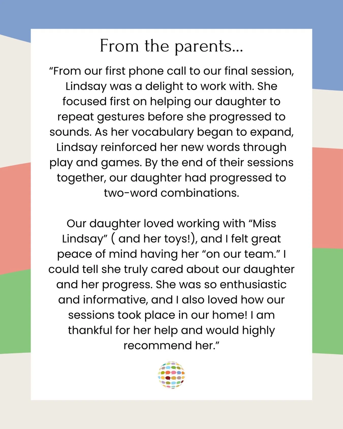 I love this parent&rsquo;s feedback because it touches on something so important! While we are all eager for a child to start talking, one of the biggest (and most overlooked) stepping stones to verbal communication is gesture imitation.

Before a ch