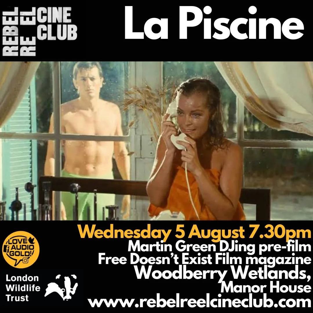 La Piscine (The Swimming Pool)  - Wednesday 5 August- Coal House Cafe, Woodberry Wetlands, Nr Manor House, London N16