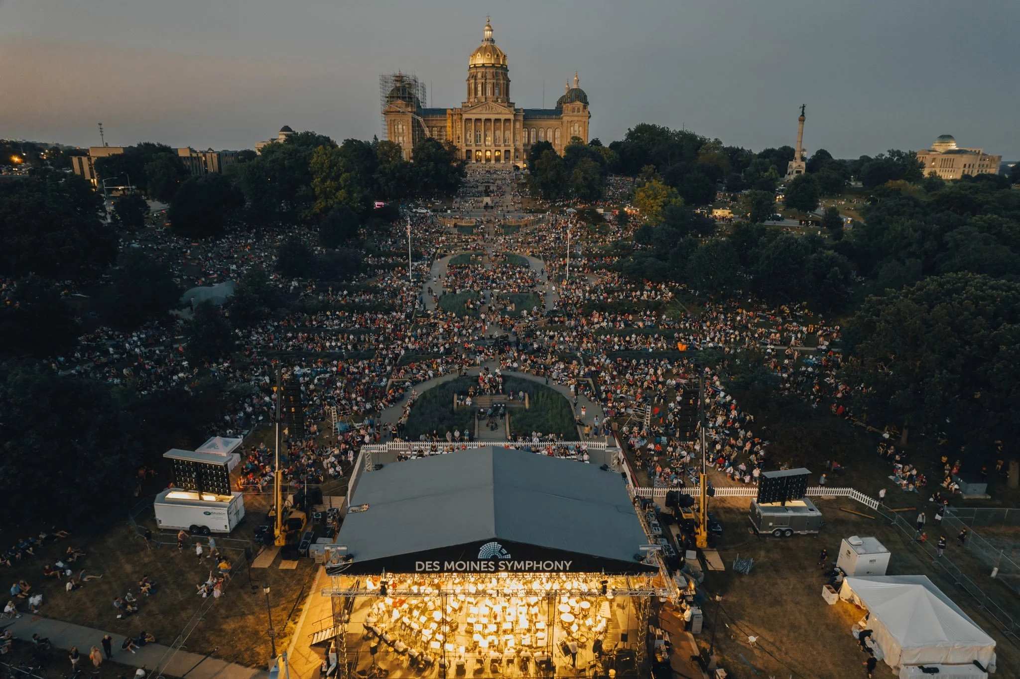 performance with the DSM Symphony, Yankee Doodle Pops, July 2022