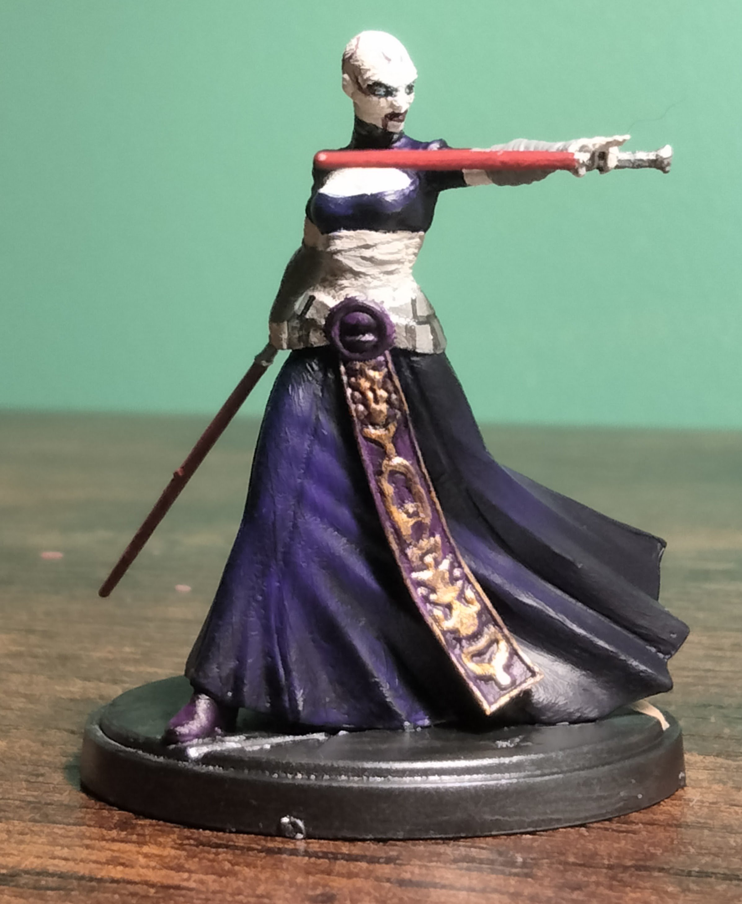 "Assage Ventress" 2023, Acrylic paint on plastic, 1”x1”