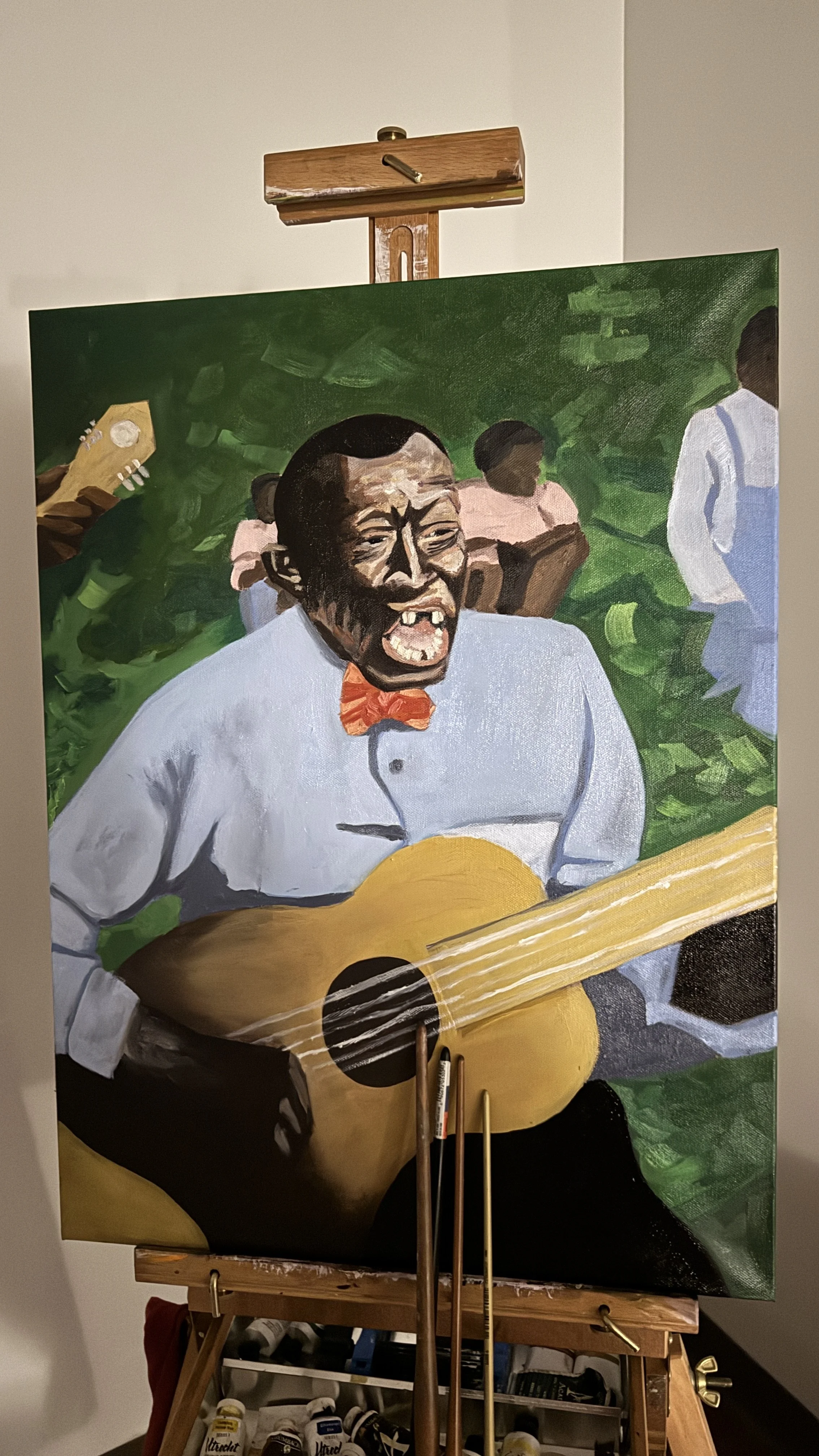 "Sangin’ Blues’" 2025, Oil Paint, 18" x 24"