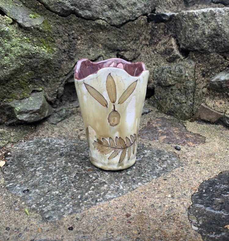 Untitled Vase, 2022, Ceramic, 3" x 7"