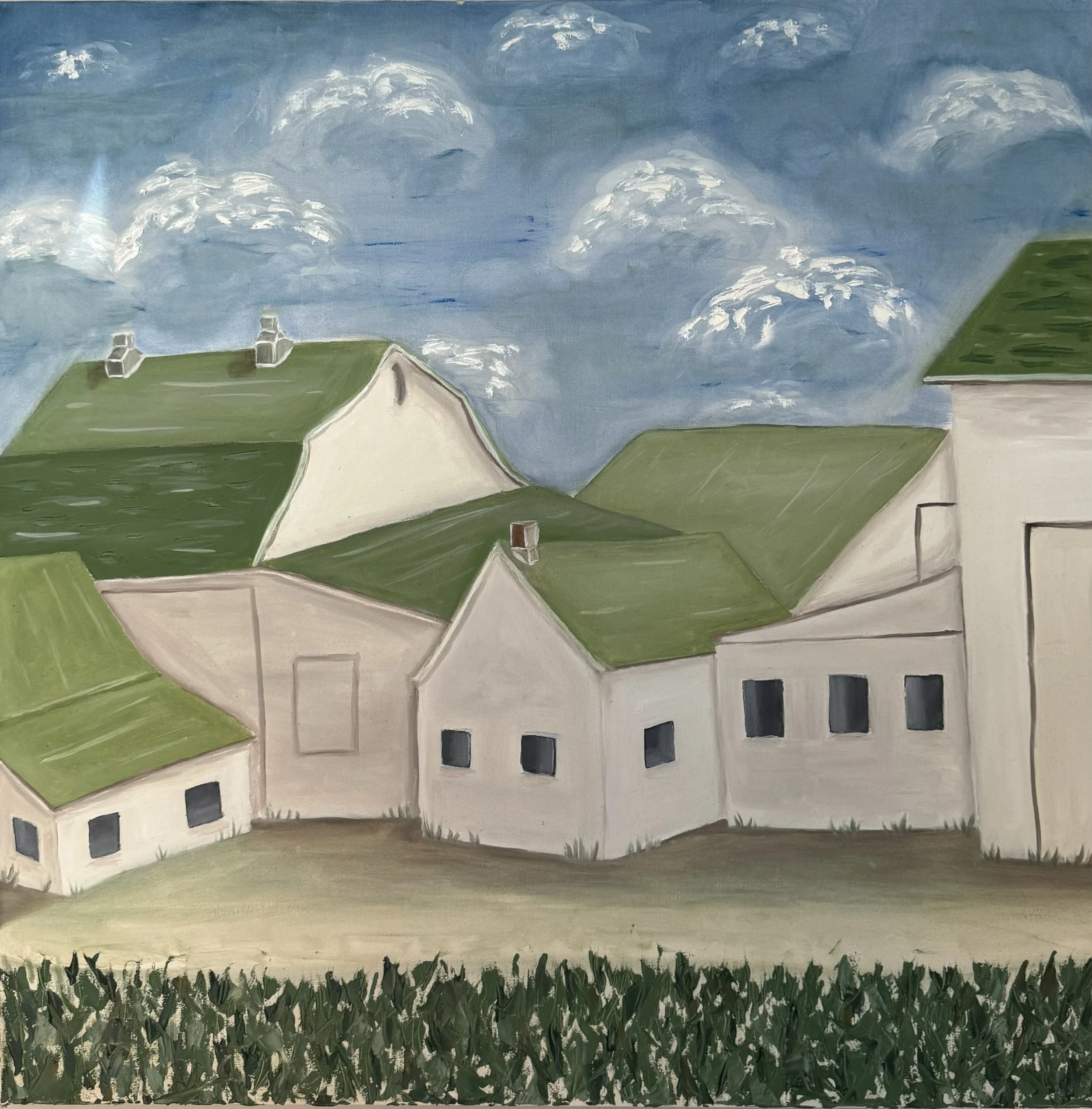 "Liminal" 2024, Oil on canvas, 36" x 36"