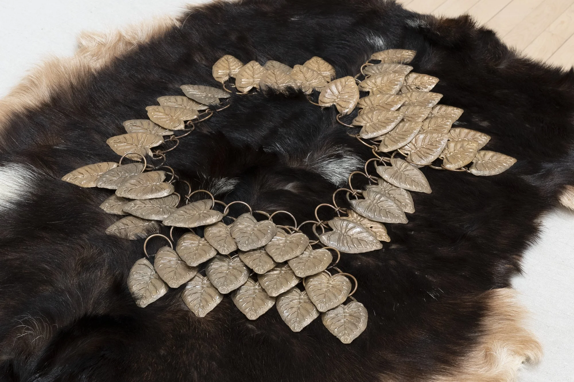 "Leaf Necklace," 20" x 20", Bronze, Photo Credit:  Sam Fritch