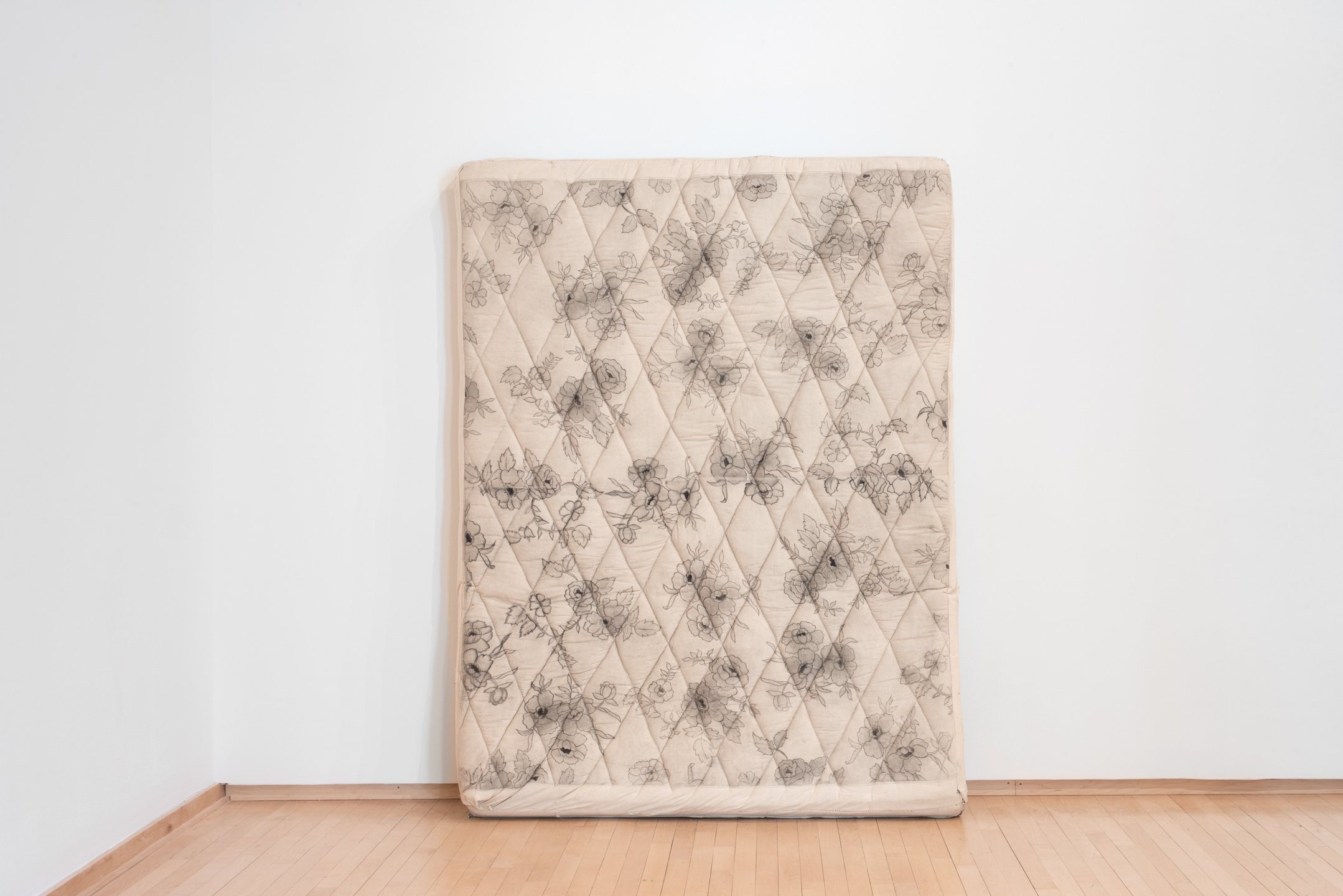 "In Memory of…," 2025, Spite bite aquatint on muslin. Photo Credit: Neighboring States
