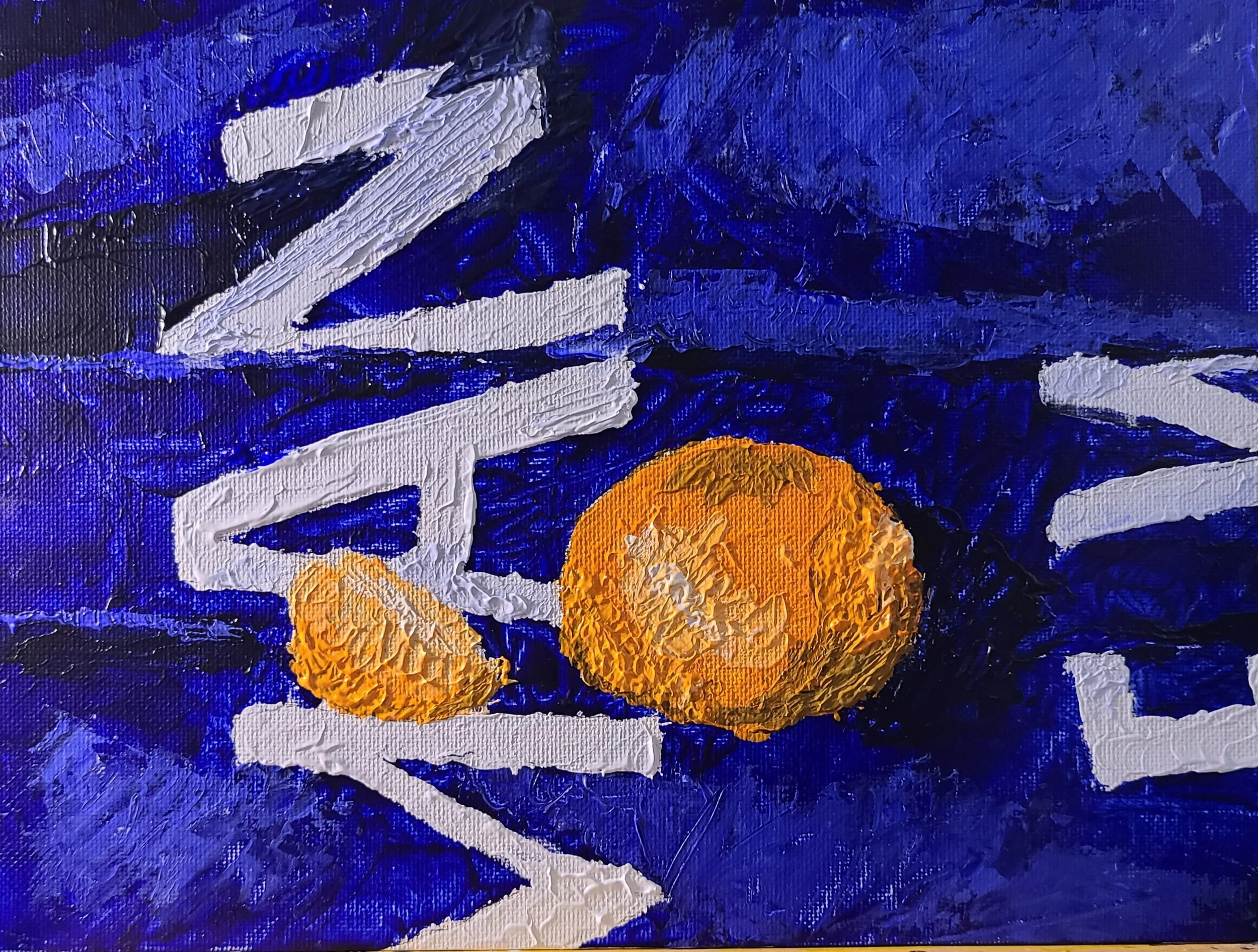 "Summer" 2021 Acrylic on canvas. 12" x 18" 