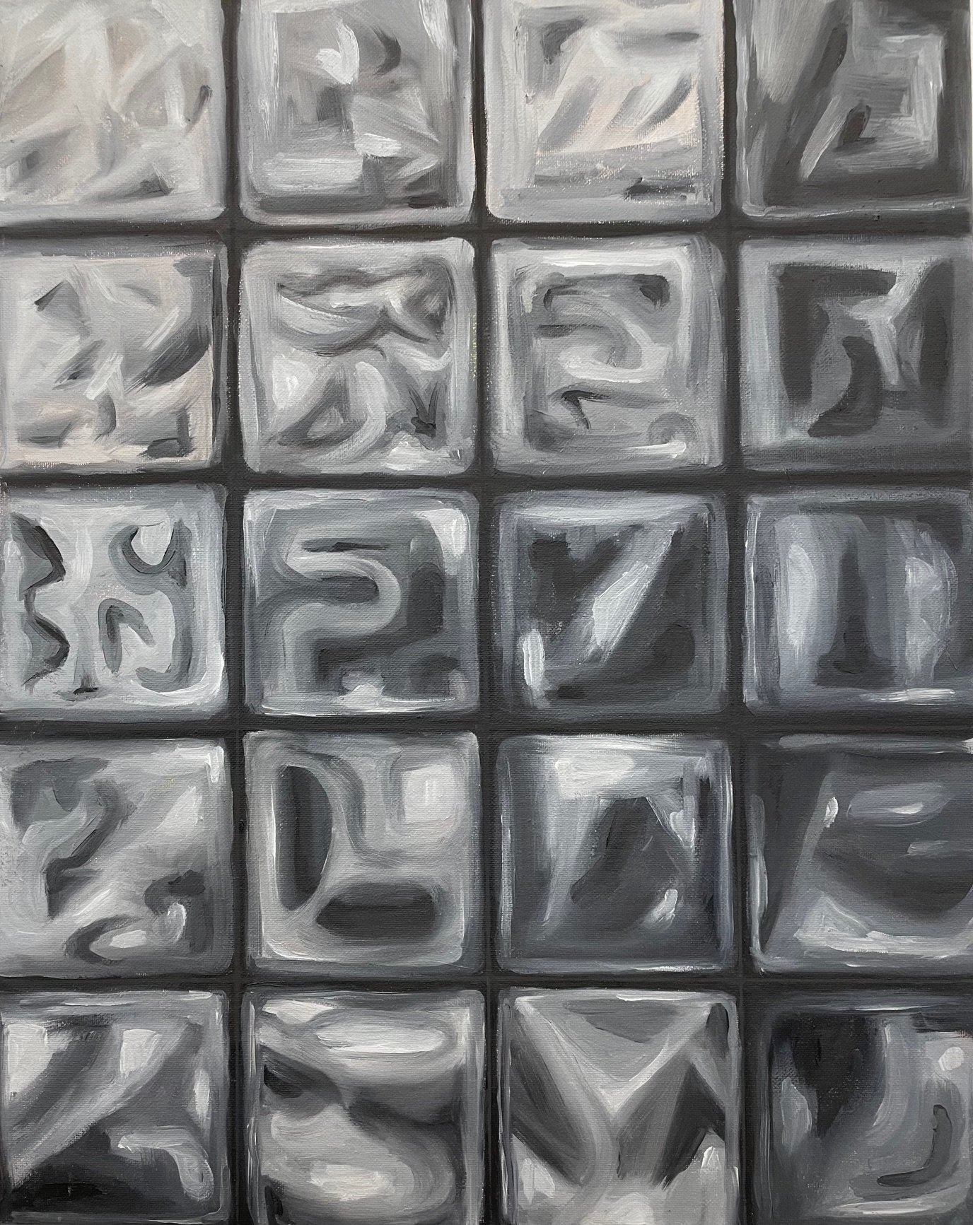 Window Pane, 2024, Oil Painting, 16x20 inch