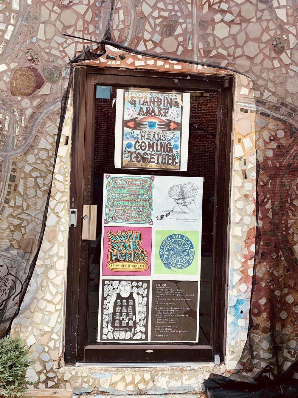Posters at the Painted Bride, photo by Alexa Smith.