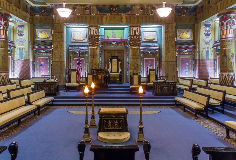 Egyptian Hall, photo courtesy of the Masonic Library and Museum of Pennsylvania