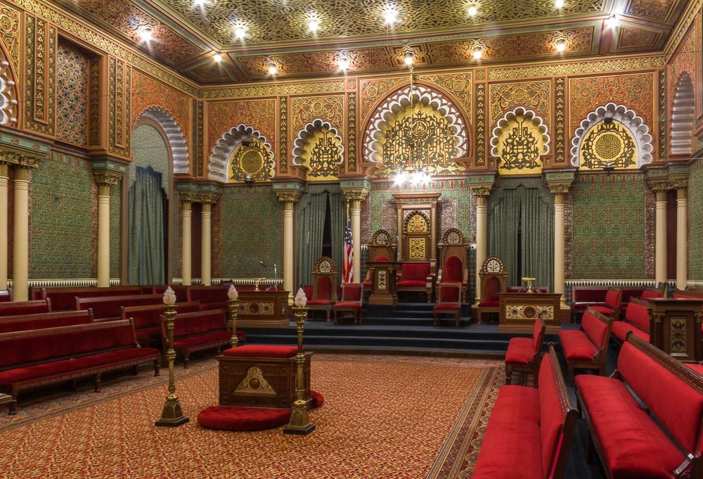 Oriental Hall, photo courtesy of the Masonic Library and Museum of Pennsylvania