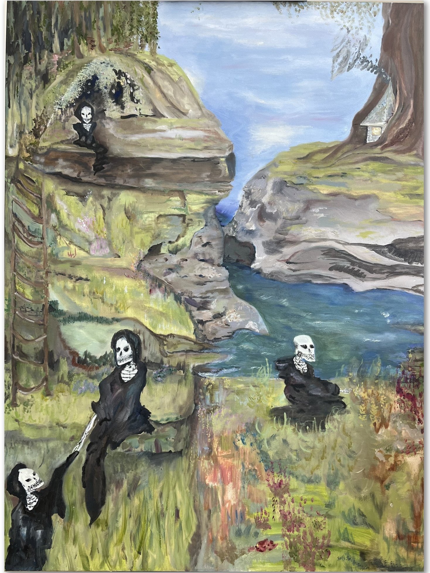 I’ll See You on the Other Side, 2024, Oil, 36” x 48”