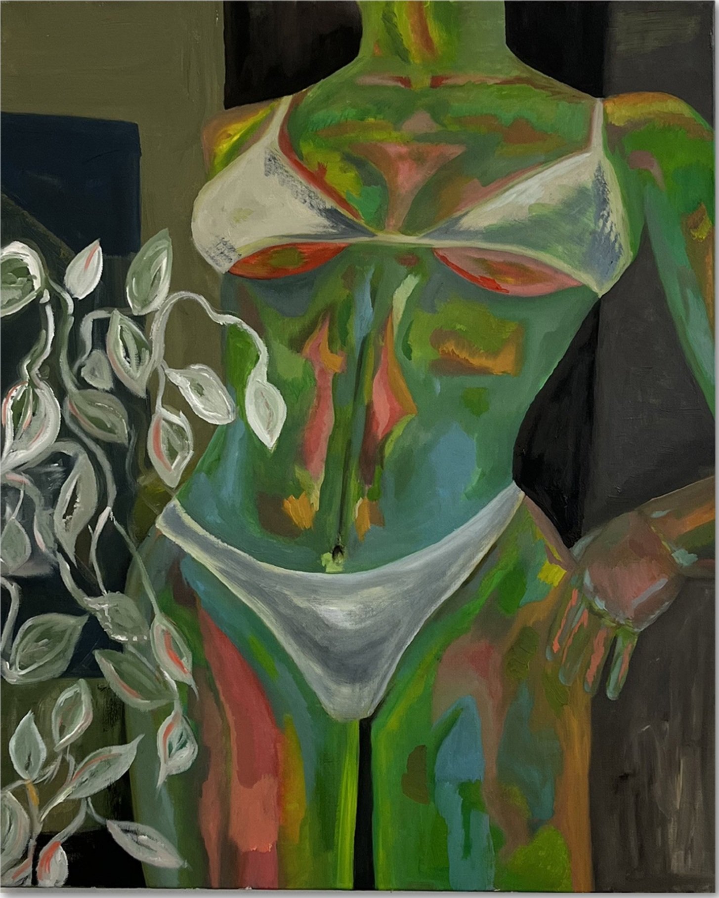 Nameless. Faceless. Pt. 2, 2023, Oil, 24” x 30”