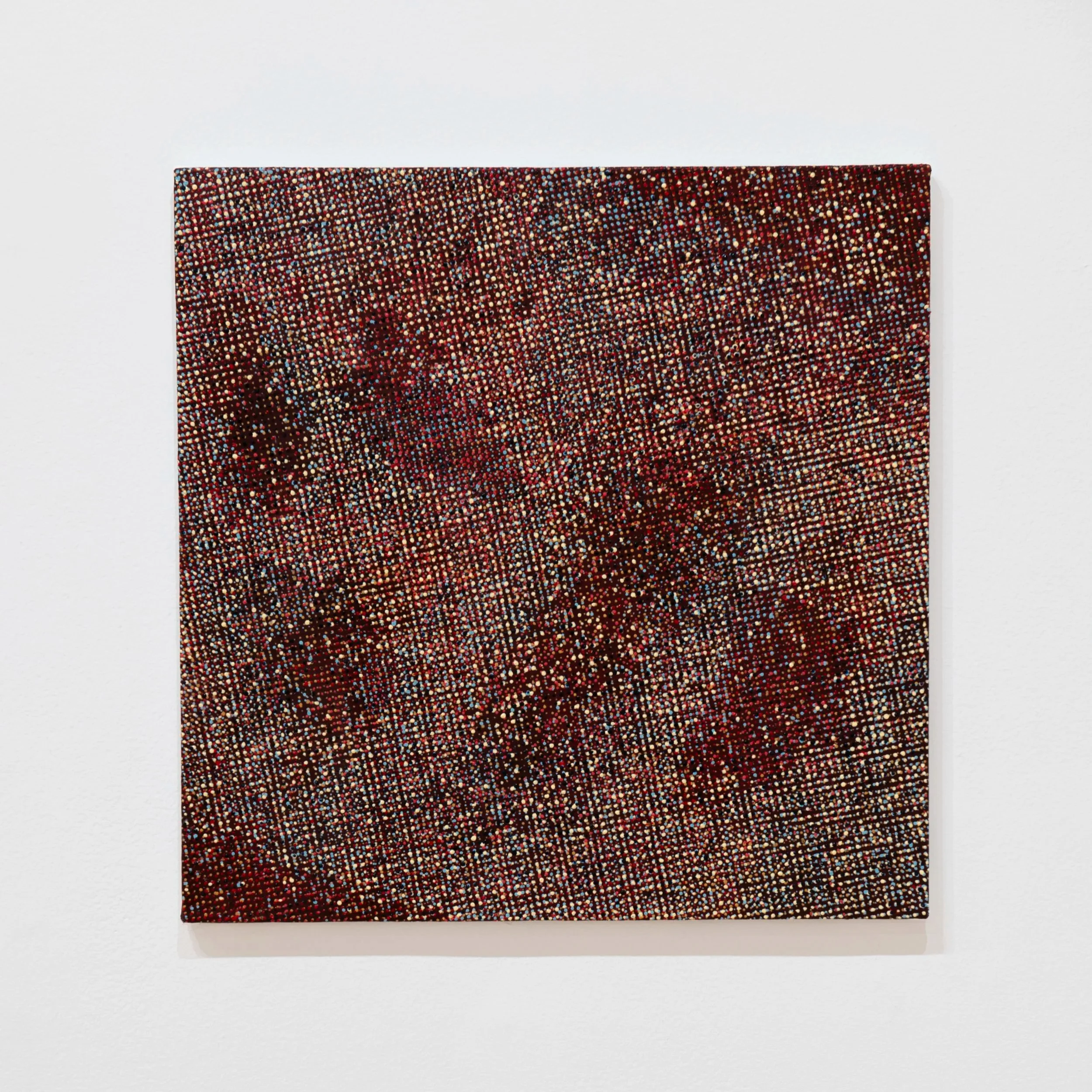"Dead Air"
Acrylic on canvas mounted on wood. 18” x
18” x .5”
Photo credit: John Carlano